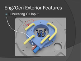 lubricating oil input